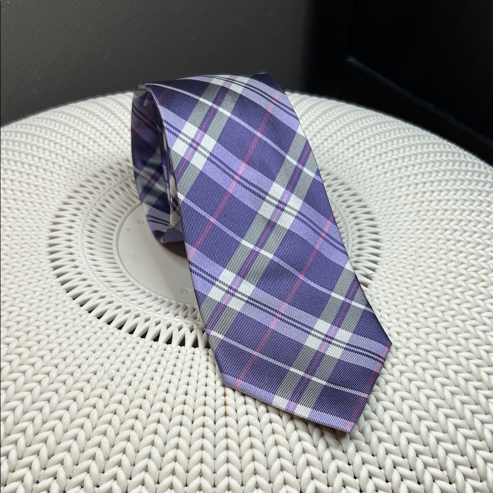 Express Plaid Silk Tie